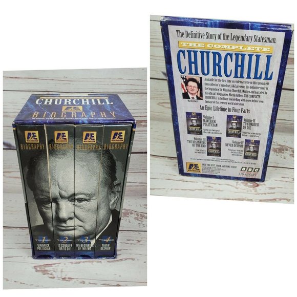 Winston Churchill A&E Biography VHS Set - Picture 3 of 7
